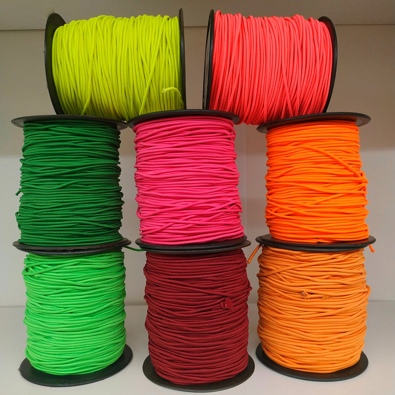 2mm Round Coloured Elastic | Perfect For Face Mask - Shop Fabrics, Cushions & Dressmaking Supplies online - Fabric Family