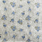 Blue Roses Organic Cotton Fabric | Width - 160cm/63inch