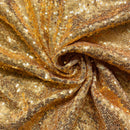 Gold Sequins Fabric | Width - 140cm/55inch