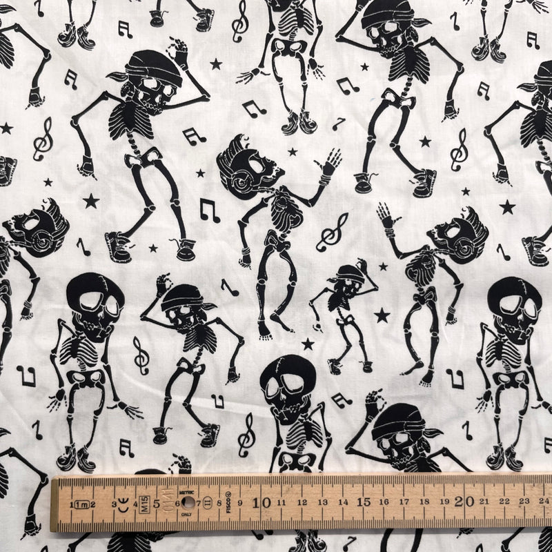 Skeletons Cotton Fabric | Halloween Fabric