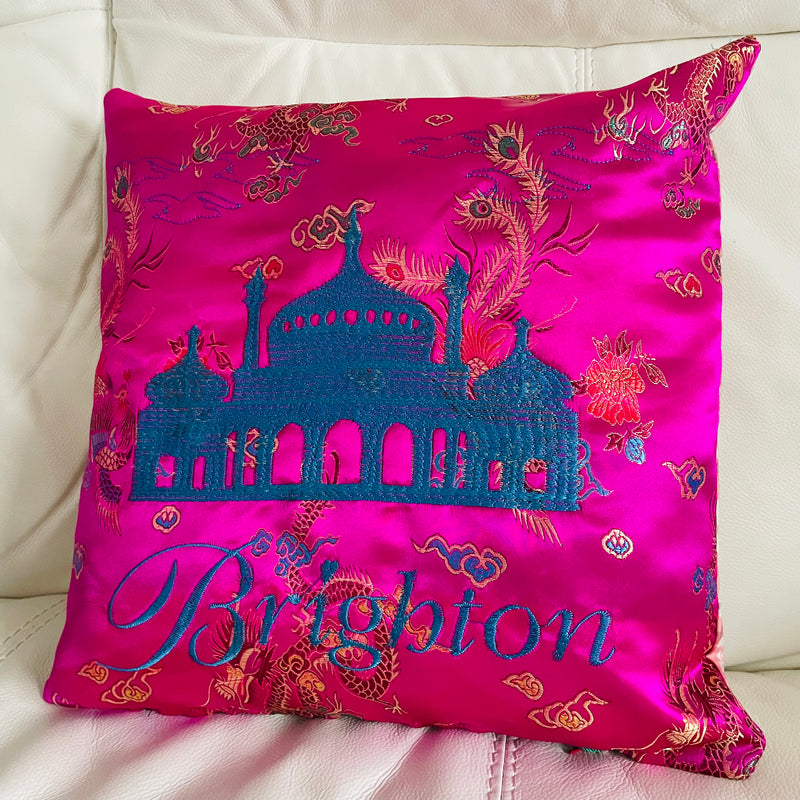 Brighton Pavilion Cushion | Embroidery Cushion | Home Decor