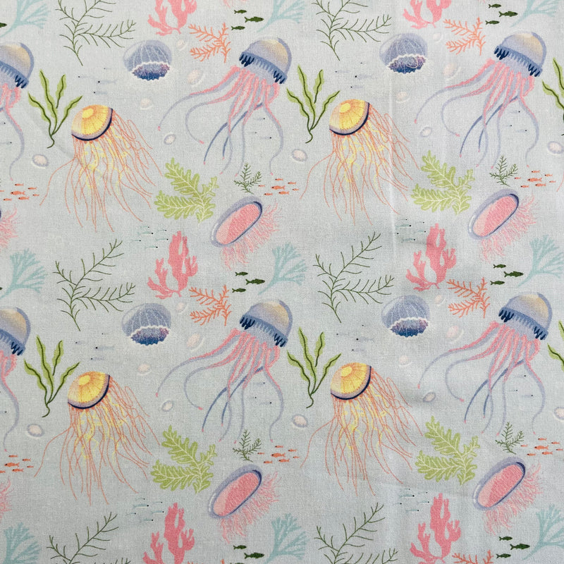 Jellyfish Cotton Fabric | Width - 150cm/59inch