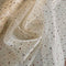 Cream Glitter Dot Organza Fabric | Width - 150cm/59inch