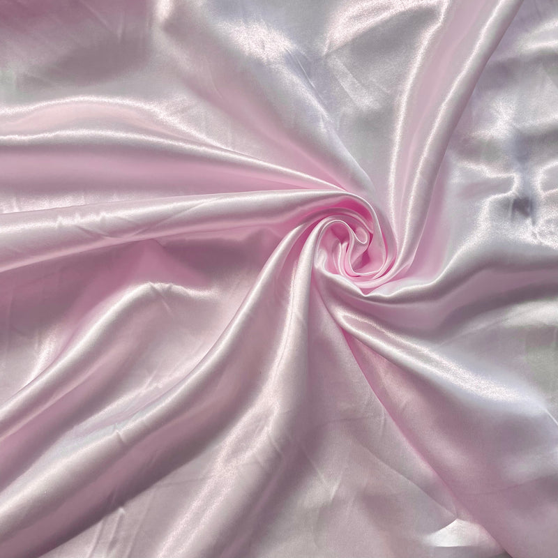 Baby Pink Satin Fabric | Width - 150cm/59inch