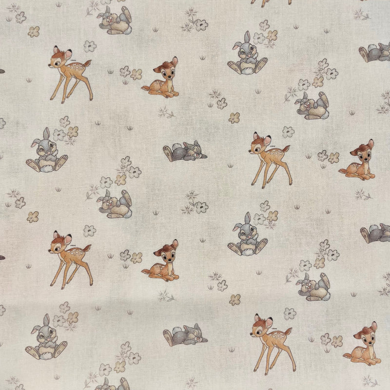 Bambi Disney Cotton Fabric | Width - 140cm/55inch - Shop Fabrics, Cushions & Dressmaking Supplies online - Fabric Family