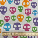 Skeletons Polycotton Fabric | Width - 115cm/45inch - Shop Fabrics, Cushions & Dressmaking Supplies online - Fabric Family