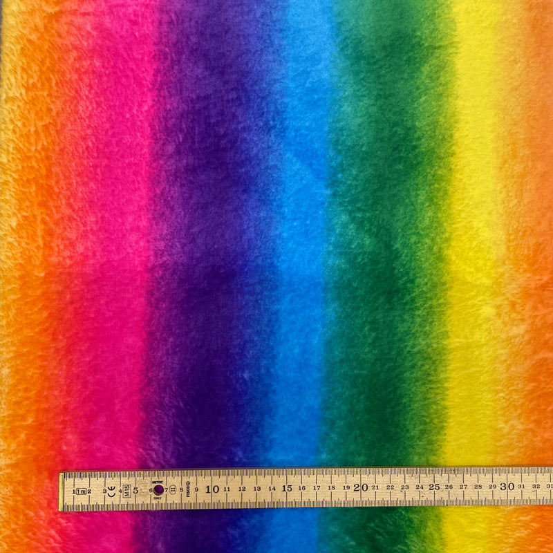 Rainbow Fleece Fabric | Width - 150cm/59inch