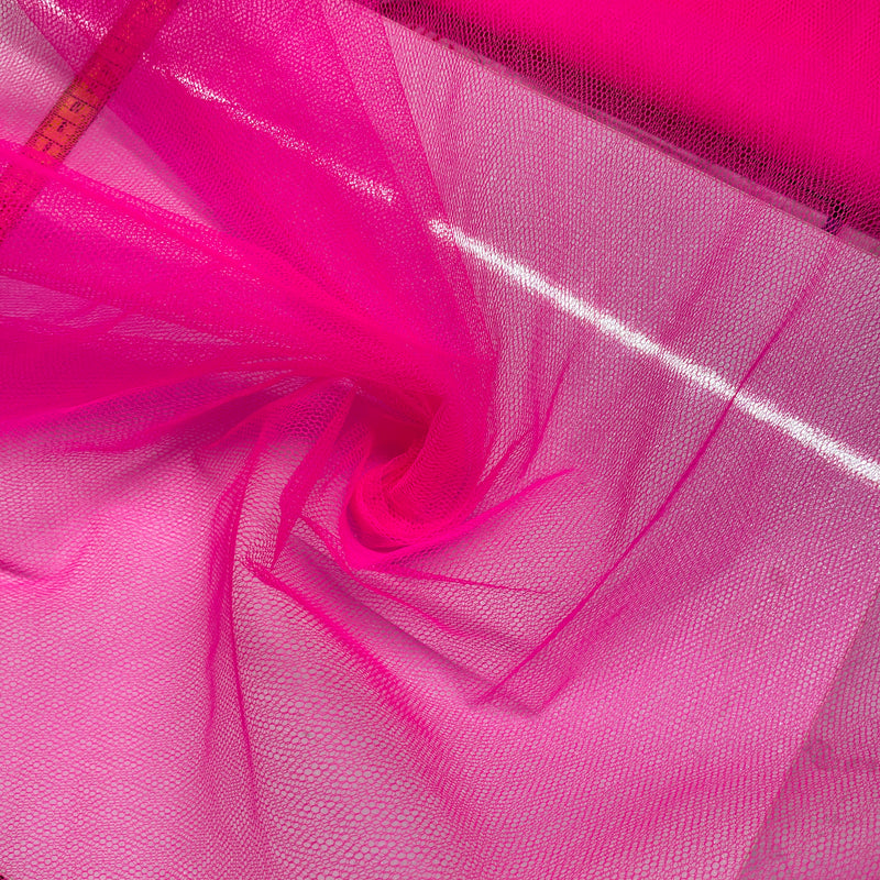 Neon Pink Net Mesh Fabric | Width - 150cm/59inch