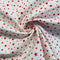 Red Stars Organic Cotton Fabric | Width - 160cm/63inch