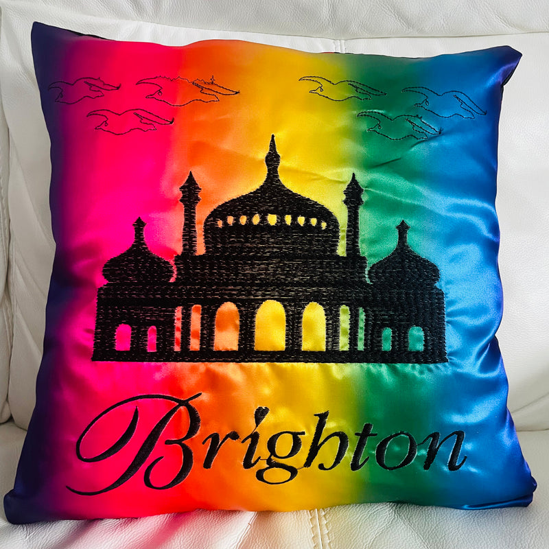 Brighton Pavilion Cushion | Embroidery Cushion | Home Decor