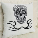 Skeleton Cushion | Embroidery Cushion | Home Decor