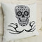 Skeleton Cushion | Embroidery Cushion | Home Decor