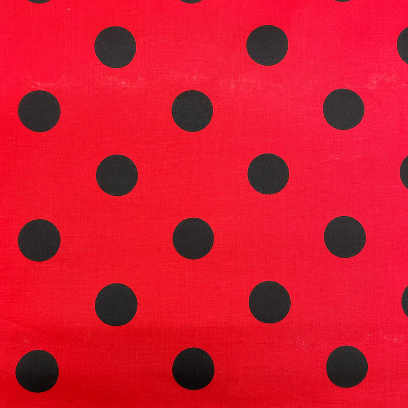 Large Spots Polycotton Fabric | Width - 115cm/45inch - Shop Fabrics, Cushions & Dressmaking Supplies online - Fabric Family