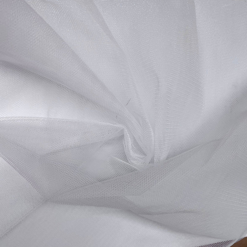 White Net Mesh Fabric | Width - 150cm/59inch