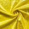 Yellow Crushed Velvet Fabric | Width - 148cm/58inch