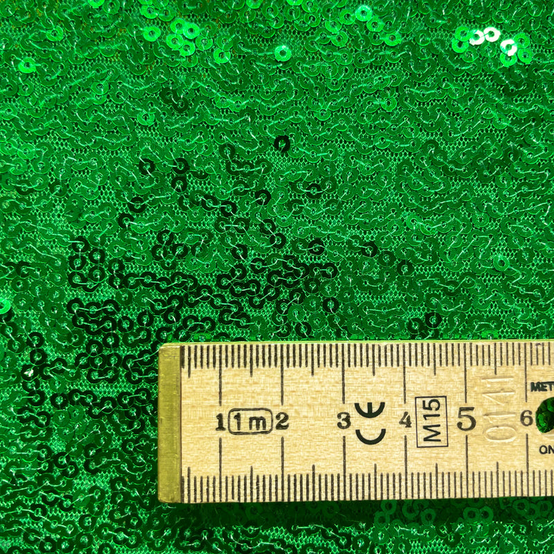 Green Sequins Fabric | Width - 140cm/55inch