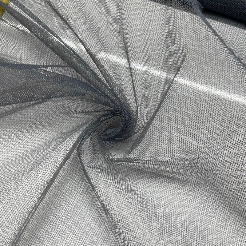 Grey Net Mesh Fabric | Width - 150cm/59inch