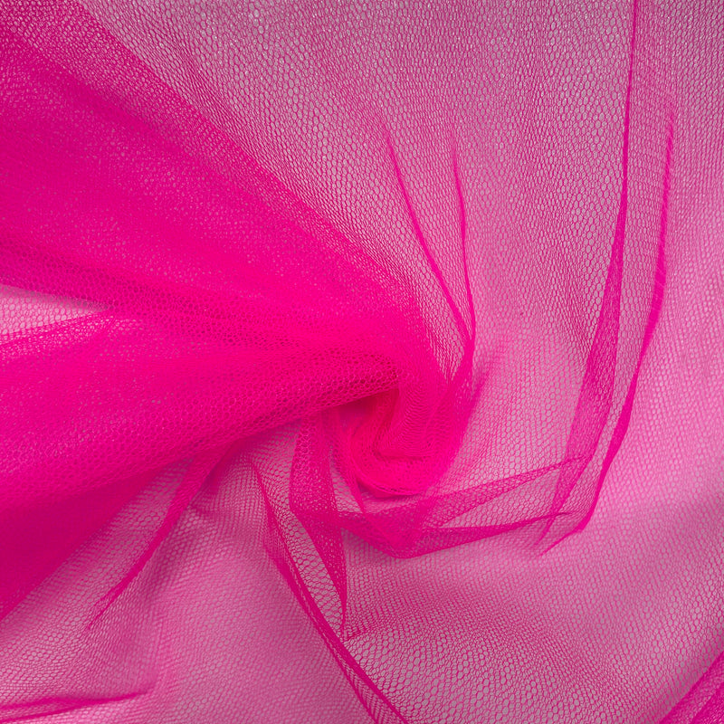 Neon Pink Net Mesh Fabric | Width - 150cm/59inch