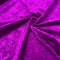 Dark Magenta Crushed Velvet Fabric | Width - 148cm/58inch