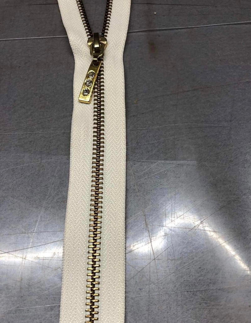 55cm Metal Zip