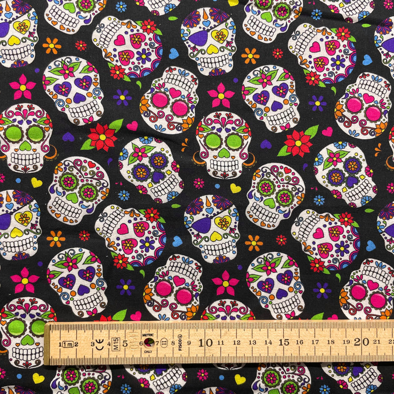 Skulls Cotton Fabric | Halloween Fabric