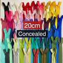 20cm Invisible / Concealed Zips | 54 Colours