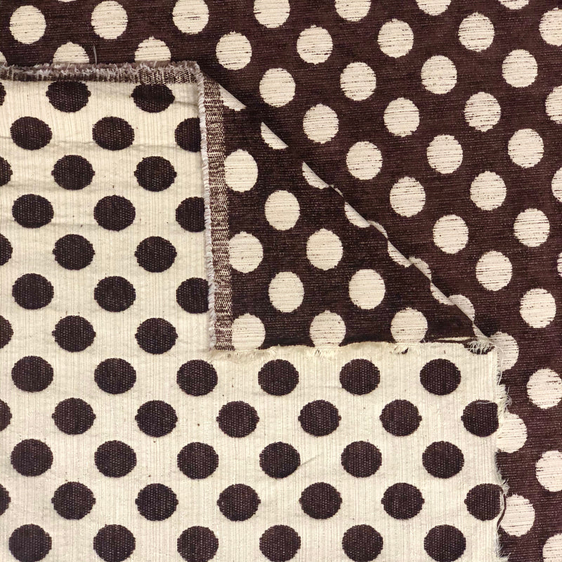 Double Sided, Furnishing & Upholstery Thick Cotton Fabric | Spots Print - Shop Fabrics, Cushions & Dressmaking Supplies online - Fabric Family