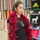 Burgundy Red Feather Boa | Marabou - Shop Fabrics, Cushions & Dressmaking Supplies online - Fabric Family