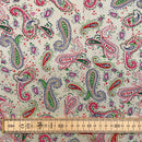 Paisley Polycotton Fabric | Width - 115cm/45inch - Shop Fabrics, Cushions & Dressmaking Supplies online - Fabric Family