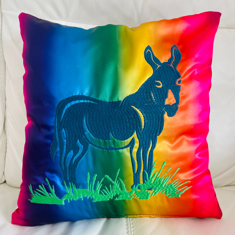 Donkey Cushion | Embroidery Cushion | Home Decor