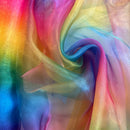 Rainbow Organza Fabric | Width - 150cm/59inch