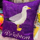 Seagull Brighton Cushion | Embroidery Cushion - Shop Fabrics, Cushions & Dressmaking Supplies online - Fabric Family