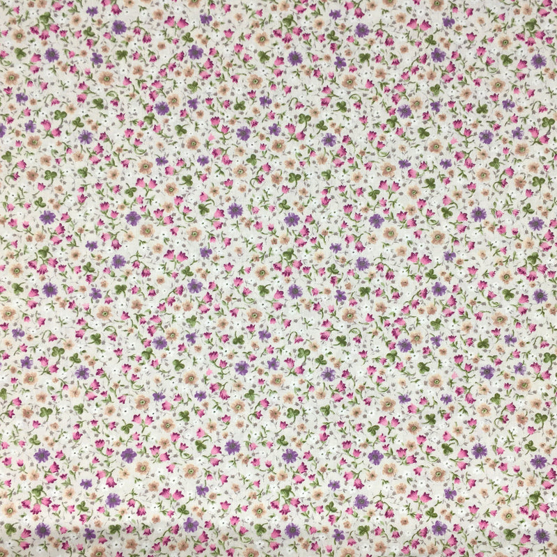 Floral Design Cotton Fabric | Width - 160cm - Shop Fabrics, Cushions & Dressmaking Supplies online - Fabric Family