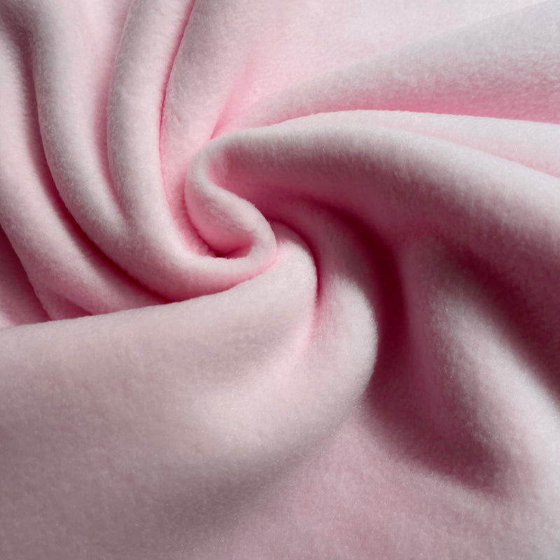 Baby Pink Fleece Fabric | Width - 150cm/59inch