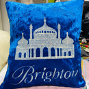 Brighton Pavilion Cushion | Embroidery Cushion | Velvet Back - Shop Fabrics, Cushions & Dressmaking Supplies online - Fabric Family