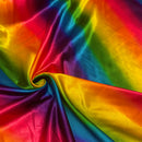 Rainbow Silky Satin Fabric | Width - 150cm/59inch