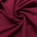 Burgundy Red Fleece Fabric | Width - 150cm/59inch