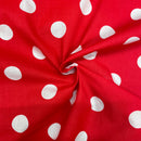 Large Spots Polycotton Fabric | Width - 115cm/45inch - Shop Fabrics, Cushions & Dressmaking Supplies online - Fabric Family