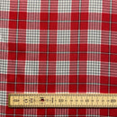 Red Tartan Fabric | Width - 150cm/59inch