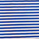 Blue & White Stripes Polycotton Fabric | Width - 115cm/45inch - Shop Fabrics, Cushions & Dressmaking Supplies online - Fabric Family