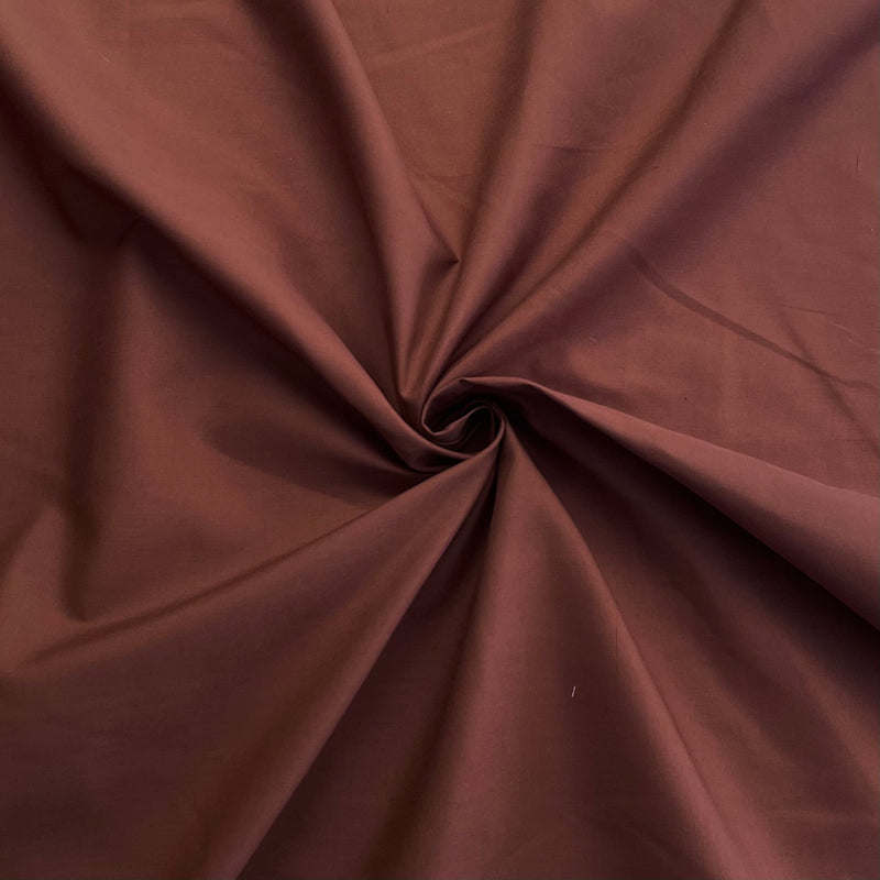 Brown Polycotton | Width - 115cm/45inch