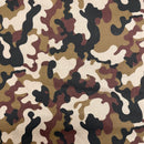 Camouflage Polycotton Fabric | Width - 115cm/45inch - Shop Fabrics, Cushions & Dressmaking Supplies online - Fabric Family