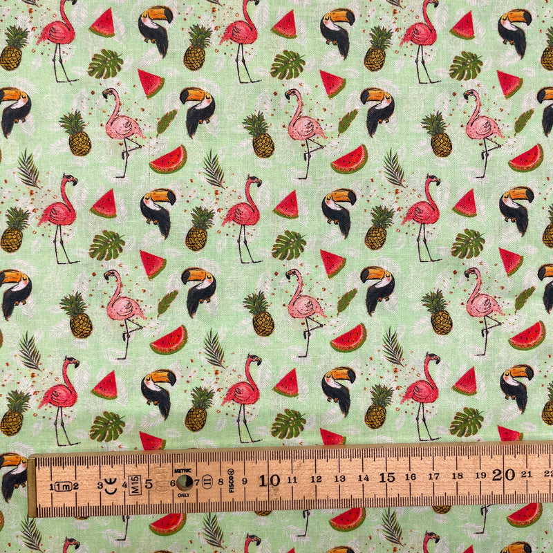 Tropical Cotton Fabric | Width - 140cm/55inch - Shop Fabrics, Cushions & Dressmaking Supplies online - Fabric Family