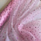 Baby Pink Glitter Dot Organza Fabric | Width - 150cm/59inch