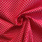 Red Polka Dots Organic Cotton Fabric | Width - 160cm/63inch