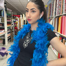 Blue Feather Boa | Marabou - Shop Fabrics, Cushions & Dressmaking Supplies online - Fabric Family