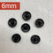 6mm Snap Fasteners | Black | 6 Sets - Shop Fabrics, Cushions & Dressmaking Supplies online - Fabric Family