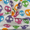 Skeletons Polycotton Fabric | Width - 115cm/45inch - Shop Fabrics, Cushions & Dressmaking Supplies online - Fabric Family