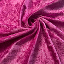 Pink Crushed Velvet Fabric | Width - 148cm/58inch