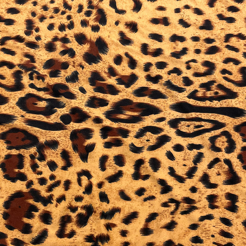 Leopard Cotton Jersey Fabric | Width - 148cm/58inch